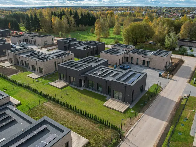 Dvibučių kvartalas iš paukščio skrydžio
